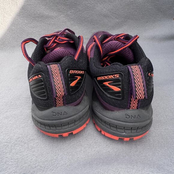 Brooks Cascadia 12 Shoes Womens Size 6 Purple Orange Trail Running Cushion DNA - Picture 4 of 12